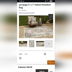 Jarrpage 5x7 Area RUG